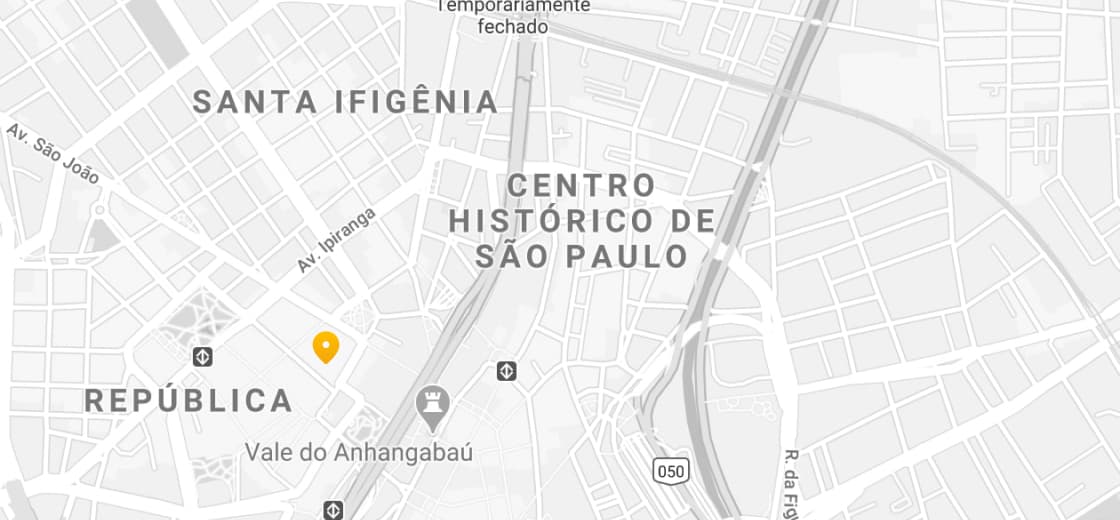 mapa marcando o endereço em Rua Oswaldo Cruz, 25 - São Paulo - SP